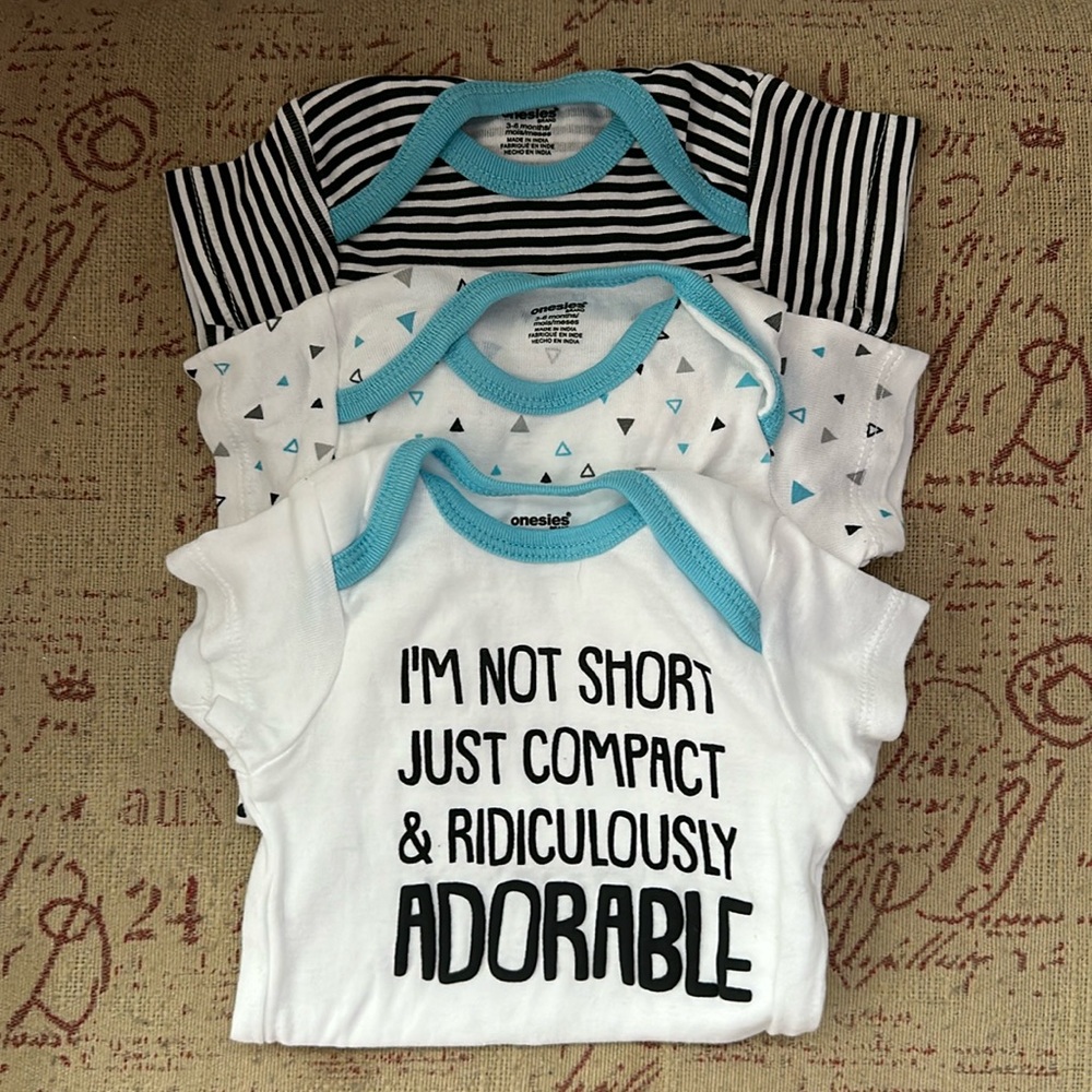 3 pack baby onesies
